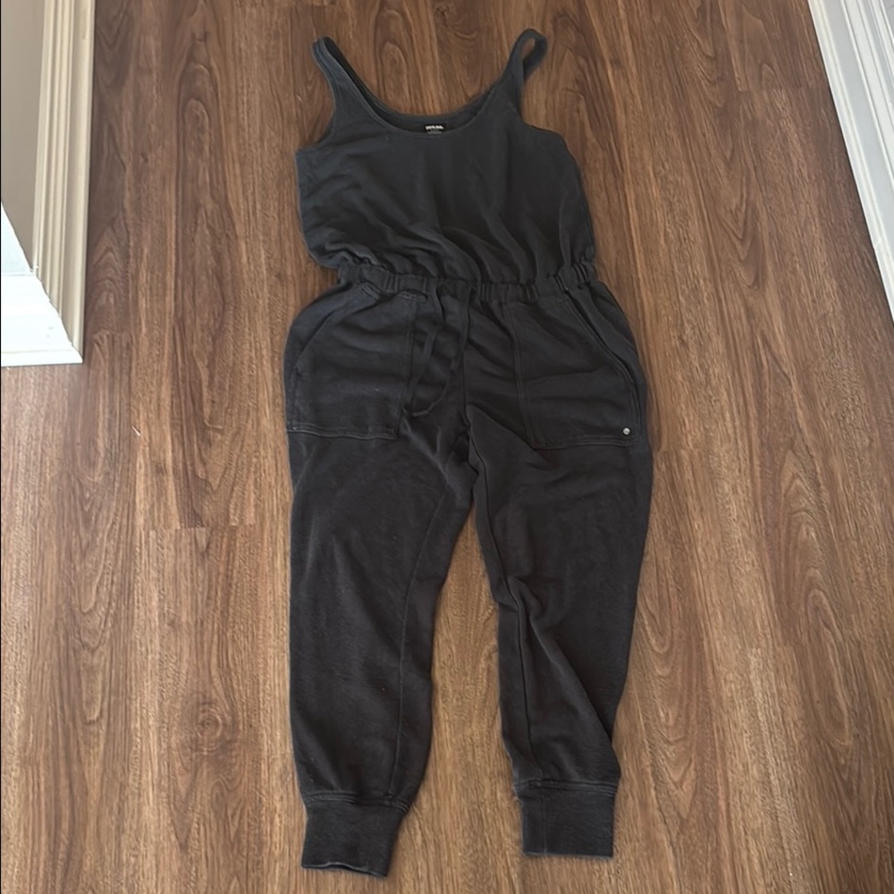 Prana Black Casual Jumpsuit with Tank Straps